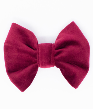 Limited Edition Velvet Mulberry Classic Dog Bow Tie