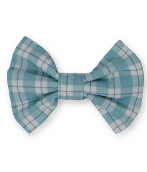 Seaside Plaid Classic Dog Bow Tie