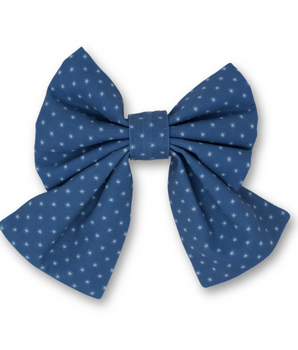 Starry Sky Sailor Dog Bow