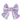 French Lavender Ink Blot Sailor Dog Bow