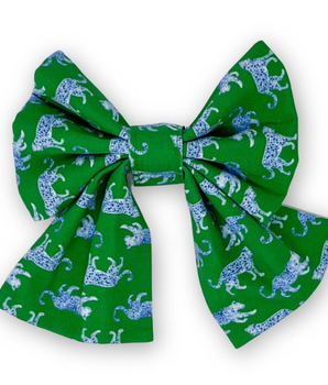 Leopard Parade Sailor Dog Bow