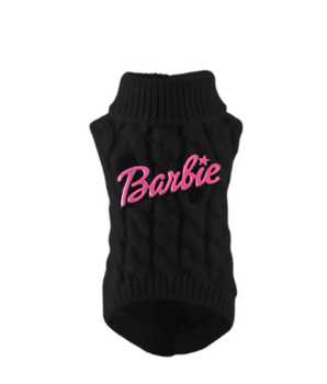 Chic Barbie Knit Turtleneck-Dog Sweater