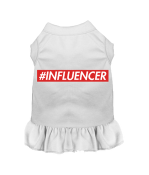 Dog Clothes Dress - "#INFLUENCER"