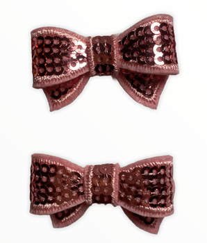 Mini Sequin Hair Bow Clips