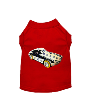 My Fancy Race Car Dog Tee