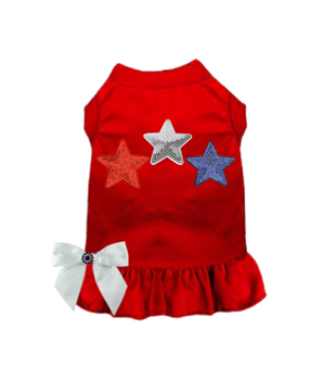 Red, White, & Blue Stars Tee/Dress - Pack Of: 1