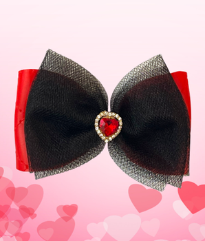 Tulle Heart Dog Hair Barrette