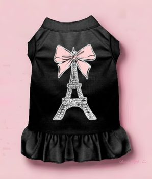 Eiffel Tower Bow Dog Dress