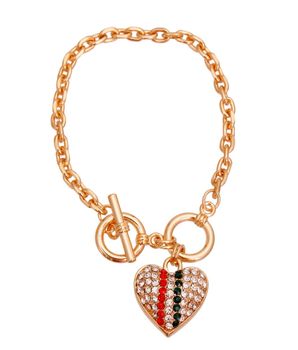 Gold Chain GG Heart Necklace