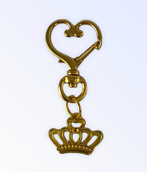 Gold Crown Collar Charm