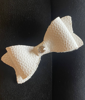 Leatherette Bling Bows