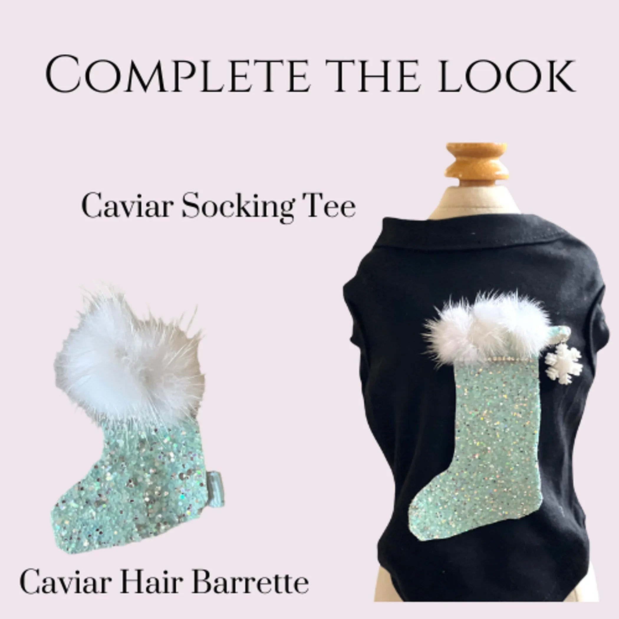Caviar Stocking Tee- Dog Shirt