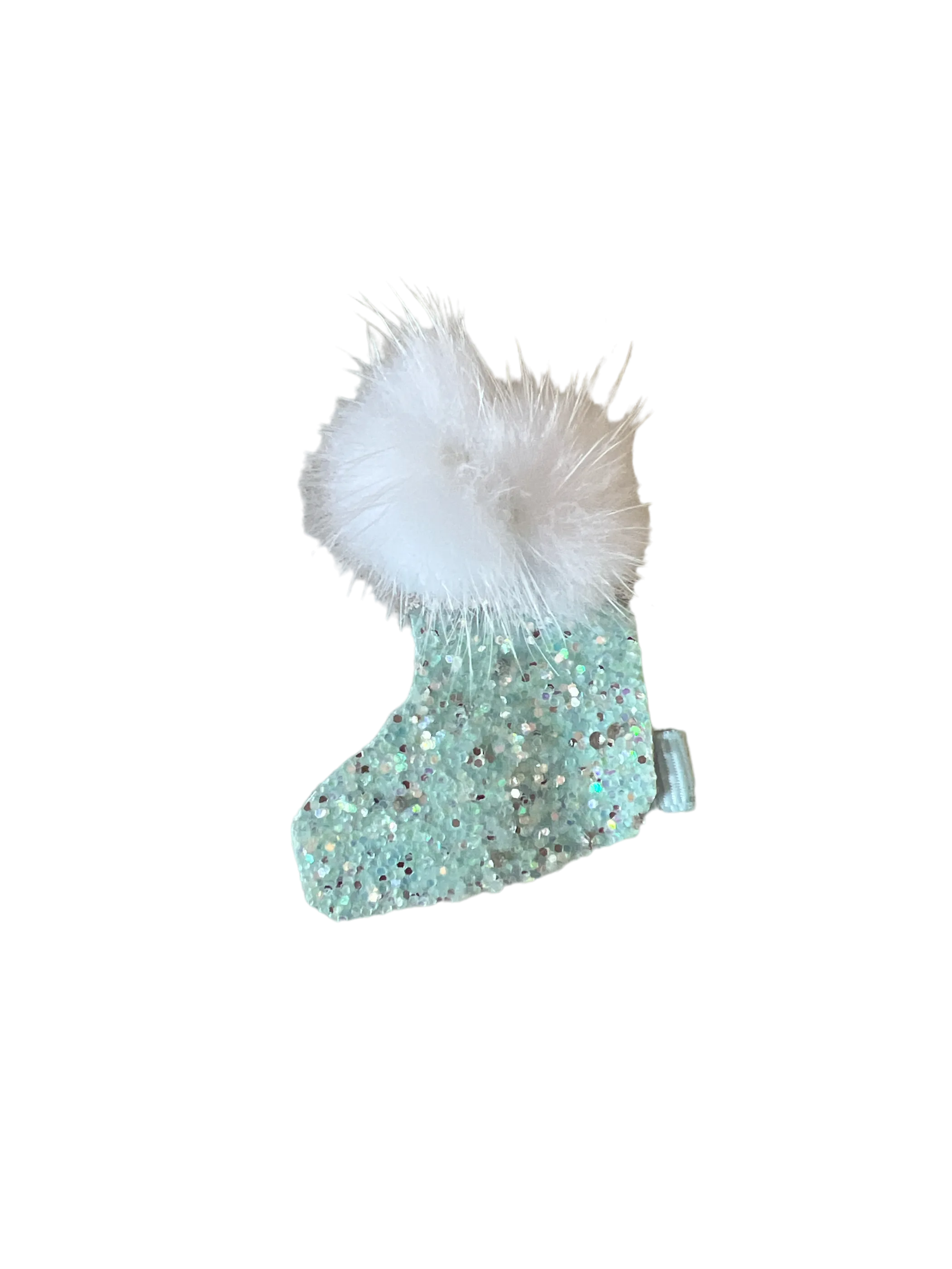 Beaded Caviar Stocking Barrettes- Dog Barrette