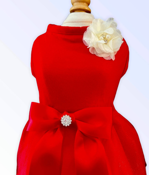 Chiffon Flower Holiday Dress