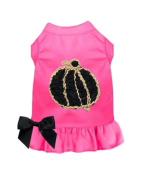 Chiffon Rose Halloween Pumpkin Dress