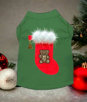 Chewy Vuitton Stocking Bear Shirt-Dog Shirt