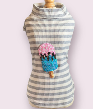 My Ice Cream Pullover- Dog Sweater