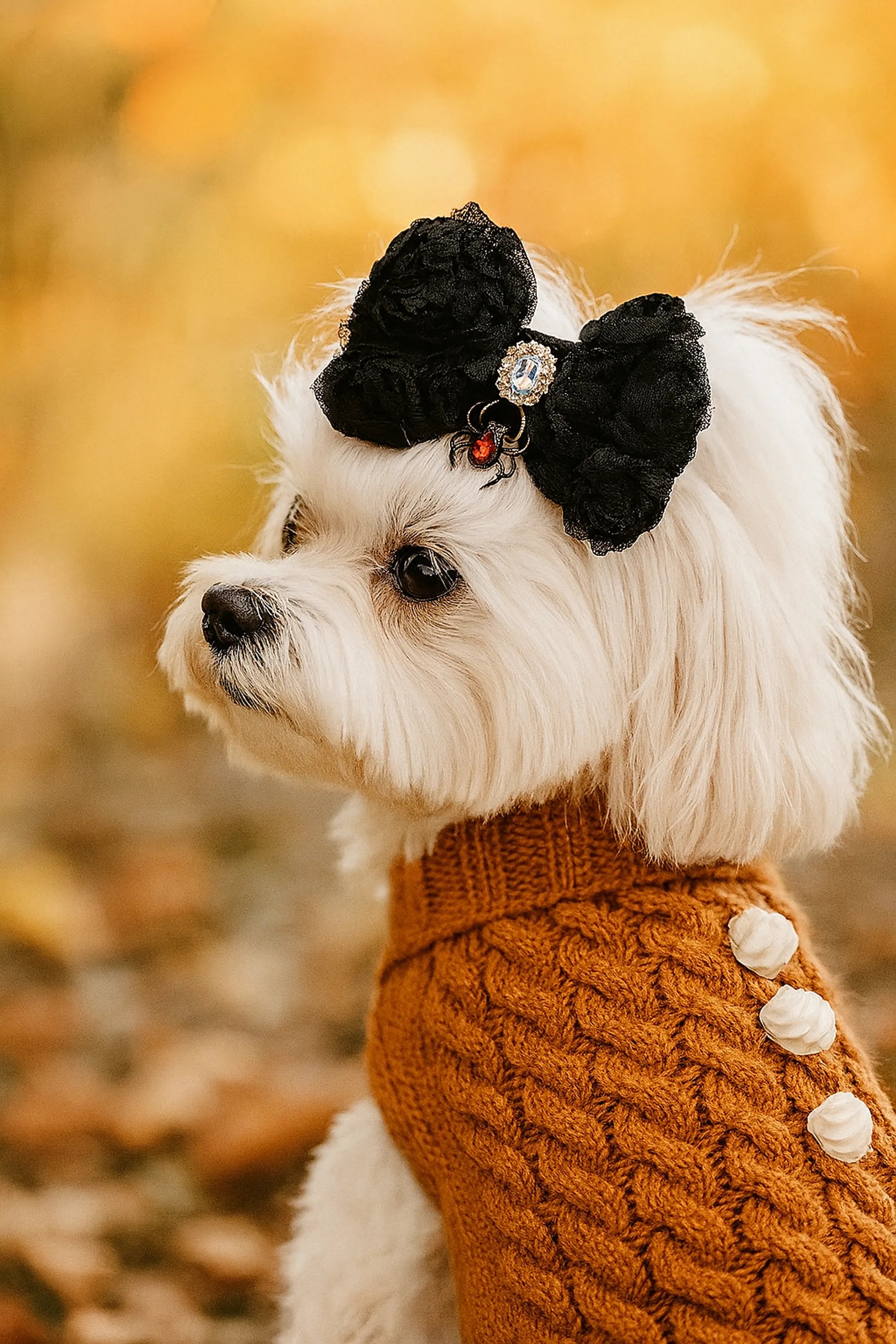 Wicked Whisper Dog Hair Bow