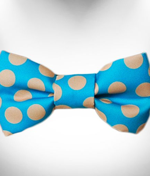 Polka Dot Dog - Tan Dots Bow Tie