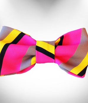 Stripes Doggie Bow Tie