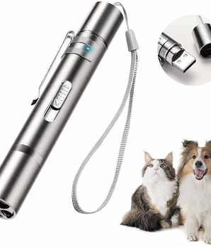 Red Laser Pointer for Cats Dogs 3 Multi-mode Interactive Toy