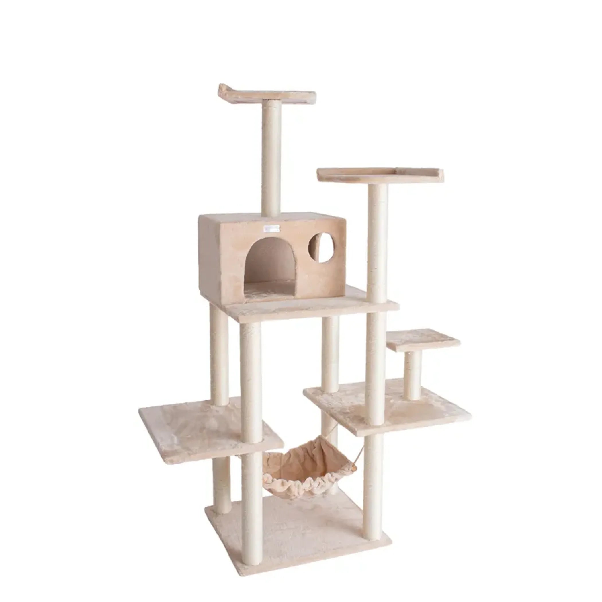 GleePet 68-Inch Cat Tree BGE W Five Levels, Hammock, Condo