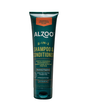 ALZOO Plant-Based 2-in-1 Shampoo with Conditioner for Dogs, 8oz