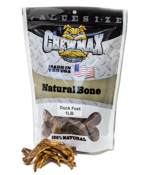 Duck Feet  Dog Treats - ChewMax Natural Bone - 1 LB Bag