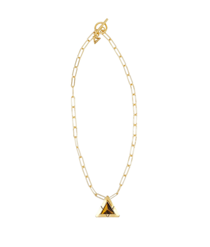 Infinity Triangle Necklace in Gold