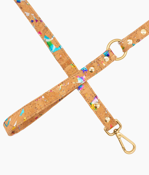 Rainbow Pride Cork Leather Leash