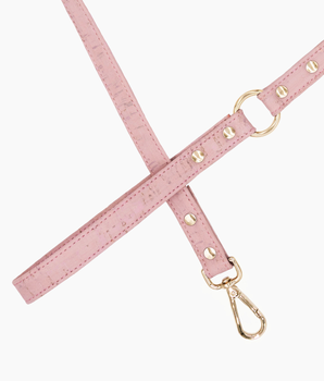 Love Pink Cork Leather Leash