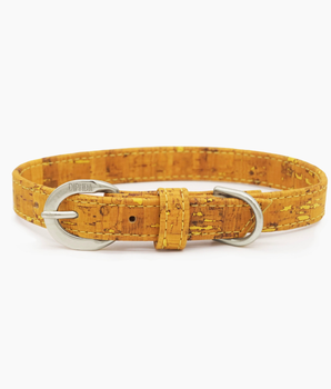 Honey Yellow Cork Leather Collar