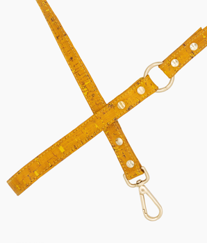 Honey Yellow Cork Leather Leash