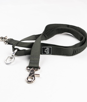 Teton Dark Gray Elastic Dog Leash Coupler