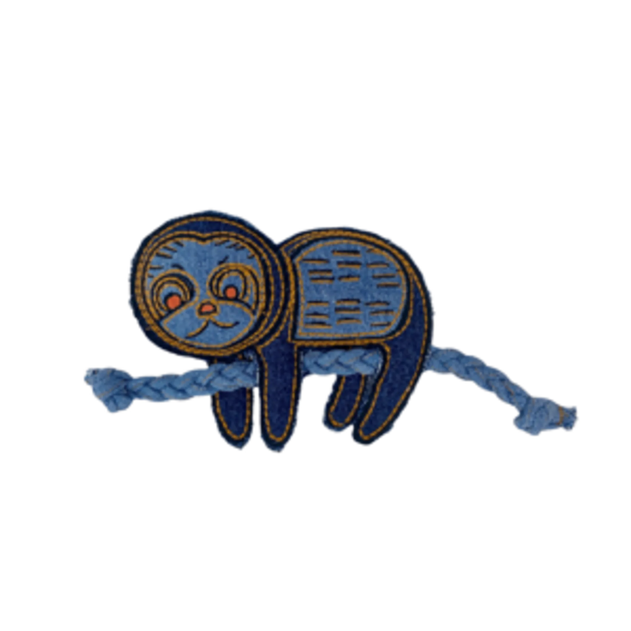 Sloth Crinkle & Rope Toy