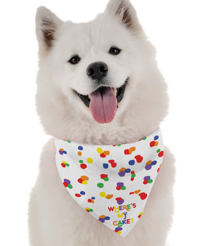 Bandoggies Dog Bandana - Where's My Cake (Boy)