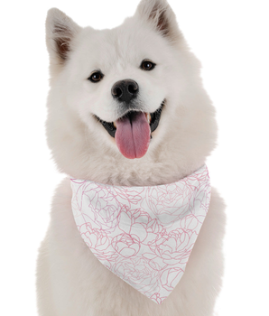 Bandoggies Dog Bandana - White Carnation