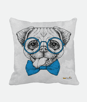 Smartie Pants Pug Throw Pillow