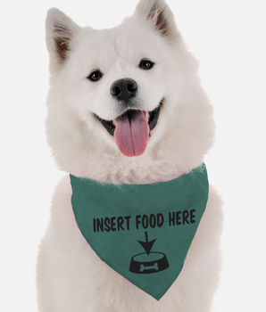 Bandoggies Dog Bandana - Insert Food Here