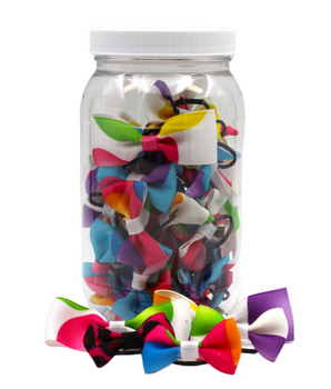 GD123 | 50-100 Balloon Groomers Dinky Dog/ Cat bows in jar|Pets Ribbons