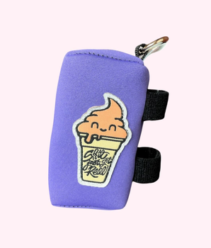 "Shit Just Got Real" Purple Poop Bag Dispenser