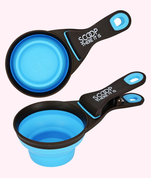 "Scoop There It Is!" Blue Dog Food Scooper