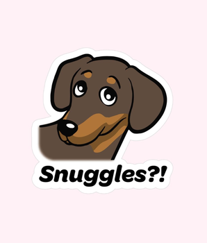 Snuggles Sticker