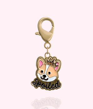 "Spoiled" Dog Collar Charm