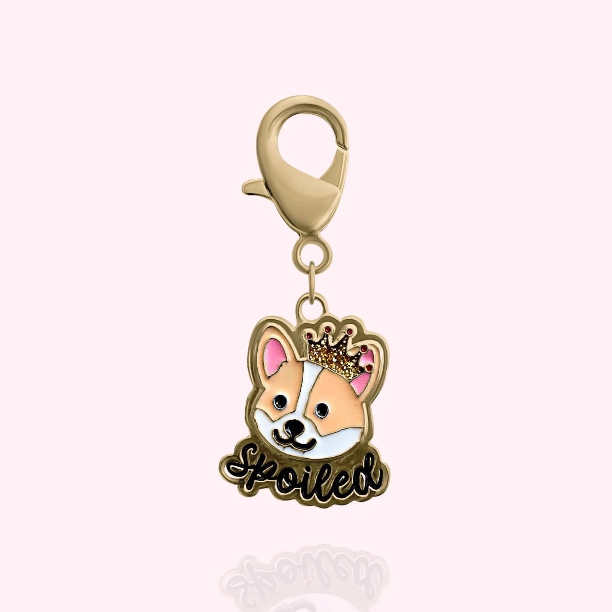 "Spoiled" Dog Collar Charm