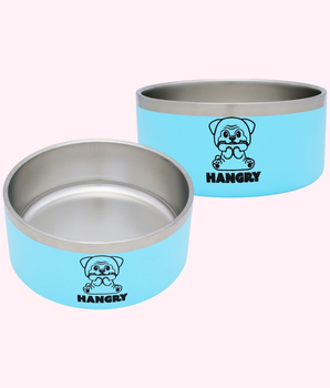 "Hangry" Blue Food Bowl