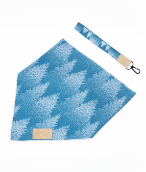 Siberian Spruce Dog Bandana & Matching Keychain