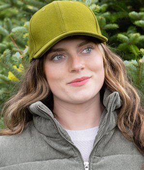 Mossy Pine Wool Baseball Cap