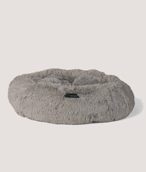 NANDOG Light Grey Calming Shaggy Bed