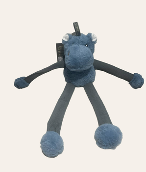 NANDOG My BFF Hipo Blue Bungee Dog Toy